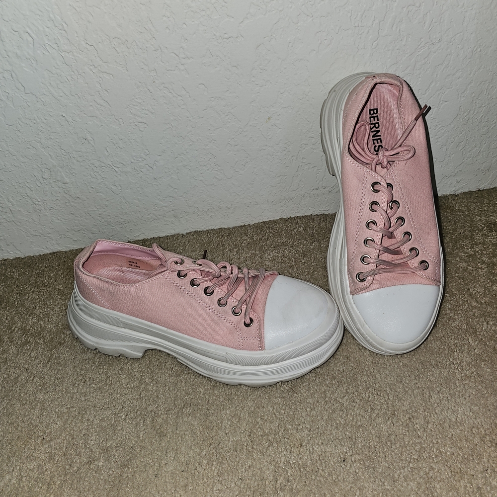 Berness Pink Platform Sneakers